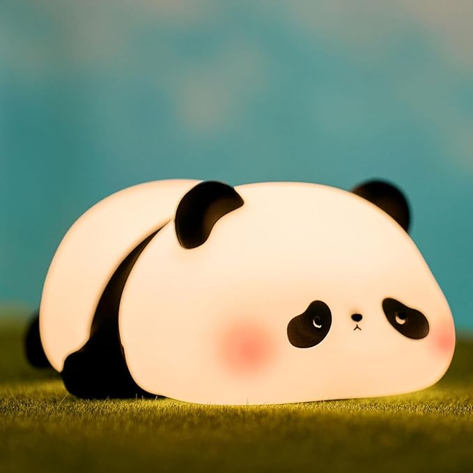 Lampada Panda Carina, Luce Notturna a LED a Forma di Panda per Bambini che Dormono