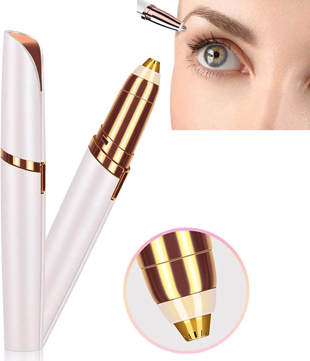 Epilatore Sopracciglio Donna Rasoi, Elettrico Trimmer viso, labbra naso baffi