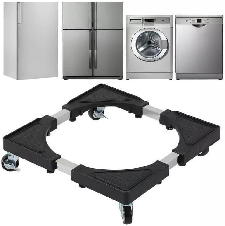 Base Lavatrice, Bdit ACCESORI Carrello Lavatrice con Ruote per Lavatrice Asciugatrice e Frigorifero Carrello Cucina