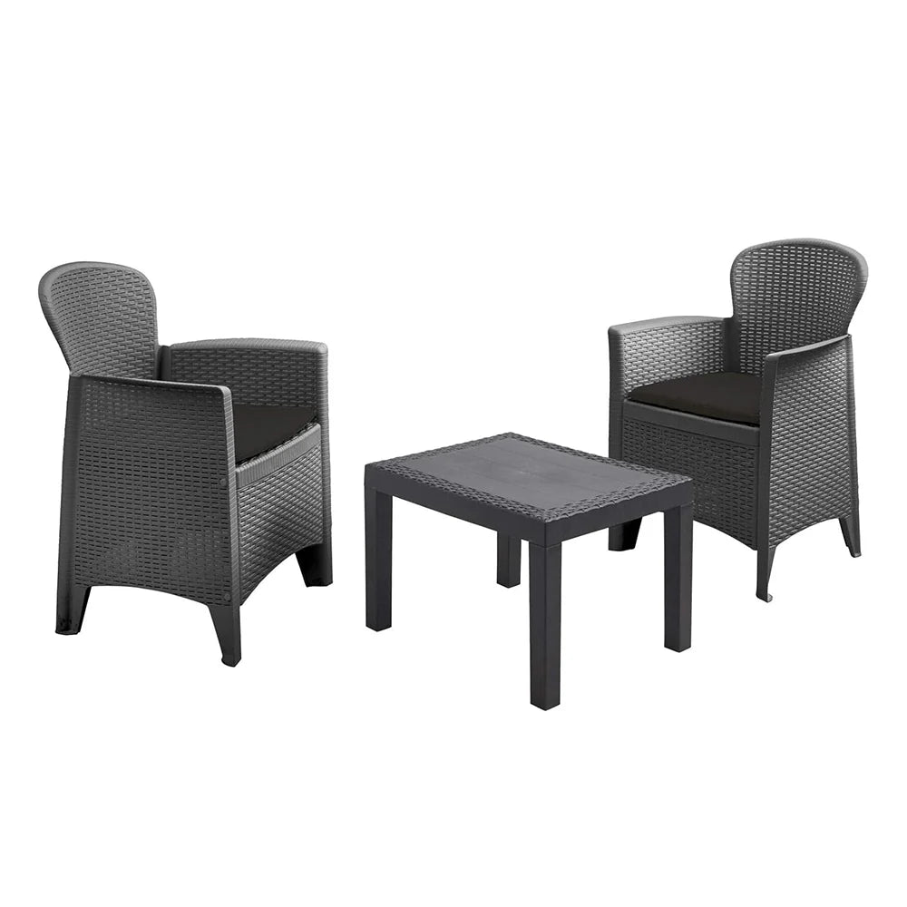 Lounge Garden Set da Giardino 3 Pezzi